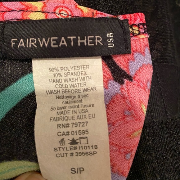 Black Floral Print Cocktail Dress - Picture 2 of 4